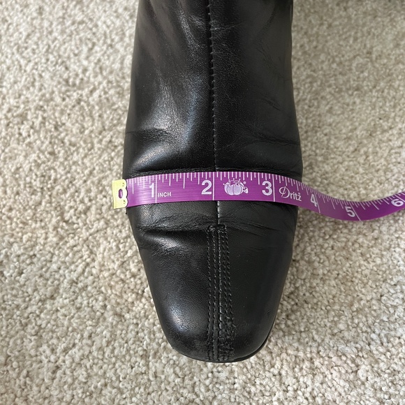 MUNRO Black Leather Ankle Heeled Boot Size 6.5 - Picture 9 of 13